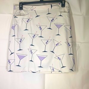 Bobby Chan 100% silk Skort .